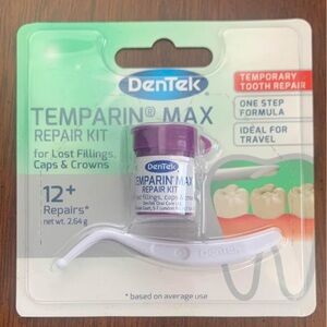 Dentek
TEMPARIN® MAX
REPAIR KIT for Lost Fillings, caps and crowns
